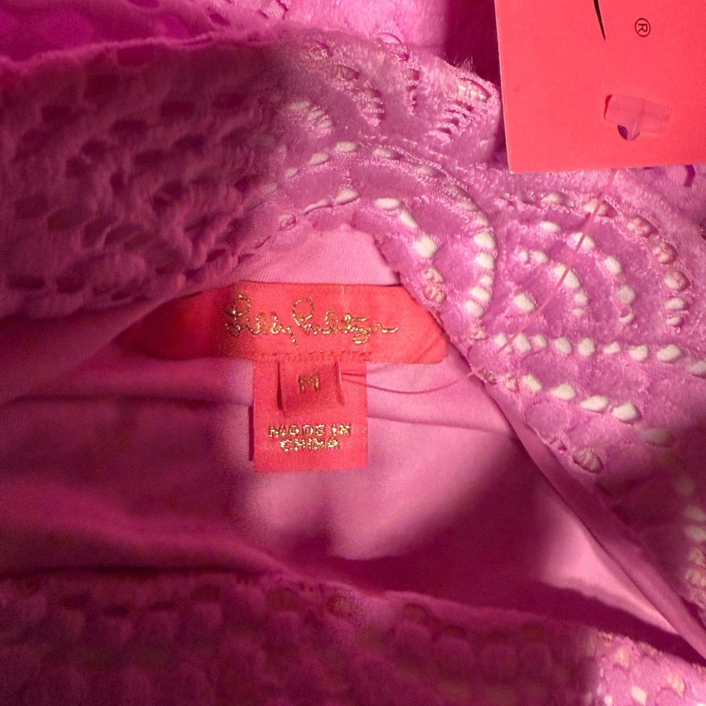 Lilly Pulitzer Pink Lace Chemise